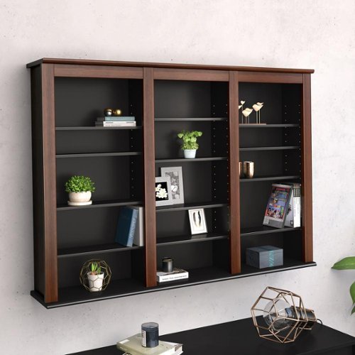  Prepac - Multimedia Storage Cabinet - Reddish-Brown