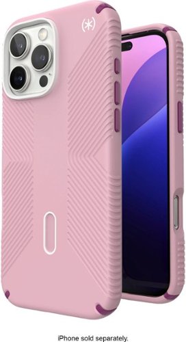 Speck Presidio2 Grip ClickLock Case with MagSafe for Apple iPhone 16 Pro Max - Wednesday Pink GLOBAL SHIPPING