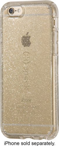  Speck - CandyShell Clear Back Cover for Apple iPhone 6 Plus and 6s Plus - Clear, Glitter gold
