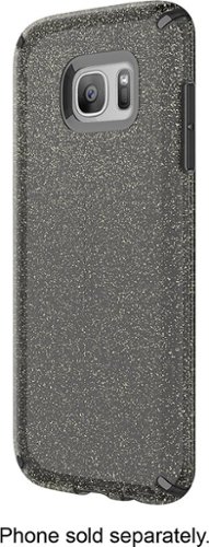  Speck - CandyShell Clear Back Cover for Samsung Galaxy S7 edge - Onyx, Glitter gold
