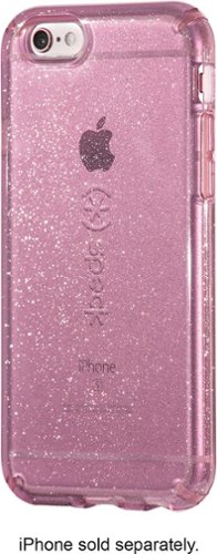  Speck - CandyShell Clear Back Cover for Apple iPhone 6 Plus and 6s Plus - Glitter gold, Beaming orchid