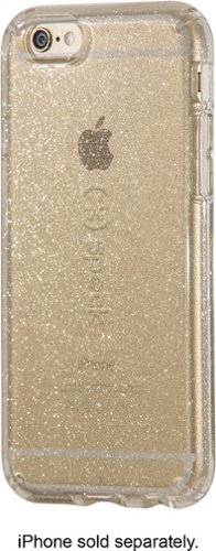  Speck - CandyShell Clear Back Cover for Apple iPhone 6 and 6s - Clear, Glitter gold