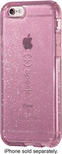  Speck - CandyShell Clear Back Cover for Apple iPhone 6 and 6s - Glitter gold, Beaming orchid
