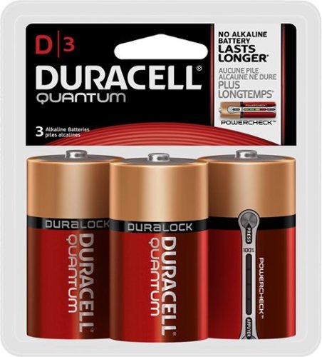  Duracell - Quantum D Batteries (3-Pack)