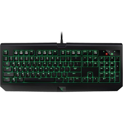 Razer - BlackWidow Ultimate Stealth 2016 Edition Wired Gaming Mechanical Switch Keyboard with Back Lighting - Black-Front_Standard 