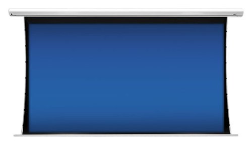 Elite Screens - Saker Tab-Tension 100" Motorized Projector Screen - White-Front_Standard 