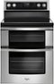 Whirlpool - 6.7 Cu. Ft. Self-Cleaning Freestanding Double Oven Electric Convection Range - Stainless steel-Front_Standard 