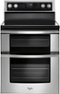 Whirlpool - 6.7 Cu. Ft. Self-Cleaning Freestanding Double Oven Electric Convection Range - Stainless Steel-Front_Standard