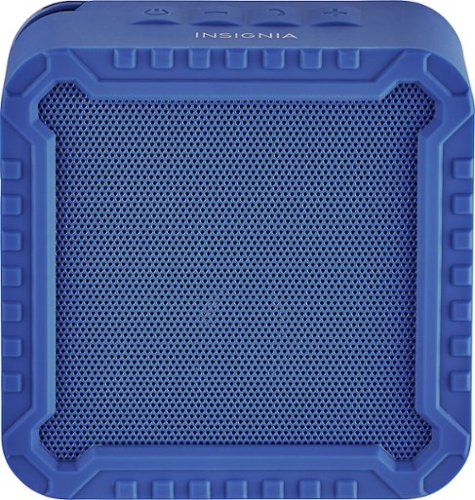  Insignia™ - Rugged Portable Bluetooth Speaker - Blue