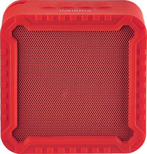  Insignia™ - Rugged Portable Bluetooth Speaker - Red