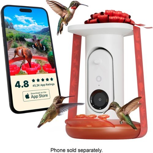 Bird Buddy Smart Hummingbird Feeder with Solar Roof - White WORLDWIDE DELIVERY