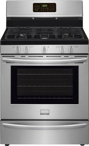  Frigidaire - Gallery 5.0 Cu. Ft. Freestanding Gas Convection Range - Stainless steel