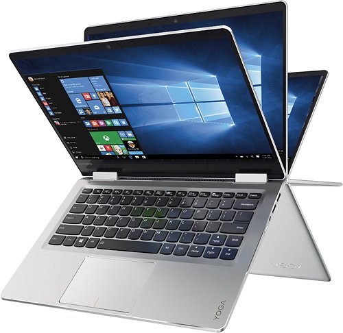  Lenovo - Yoga 710 14 2-in-1 14&quot; Touch-Screen Laptop - Intel Core i5 - 8GB Memory - 256GB Solid State Drive - Platinum silver