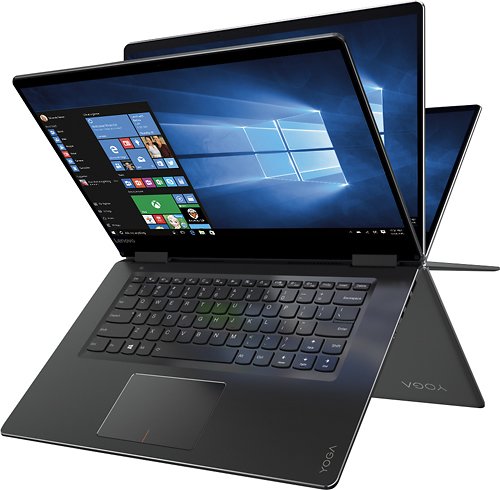  Lenovo - Yoga 710 15 2-in-1 15.6&quot; Touch-Screen Laptop - Intel Core i5 - 8GB Memory - 256GB Solid State Drive - Black
