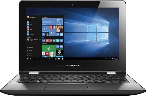  Lenovo - Flex 3 1130 2-in-1 11.6&quot; Touch-Screen Laptop - Intel Celeron - 2GB Memory - 64GB Solid State Drive - Black