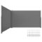 VEVOR - Retractable Side Awning, 71''x 236'' Aluminum Outdoor Privacy Screen, 280g Polyester Waterproof Retractable Patio Screen - Gray-Front_Standard