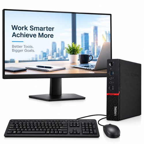 Refurbished Excellent Bundle Lenovo ThinkCentre M715q Tiny