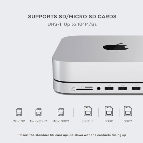 Satechi Stand & Hub For Mac Mini / Studio With NVMe SSD Enclosure - Silver SHOP ONLINE