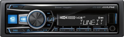  Alpine - UTE - Apple iPod- and Satellite Radio-Ready - In-Dash Receiver - Black