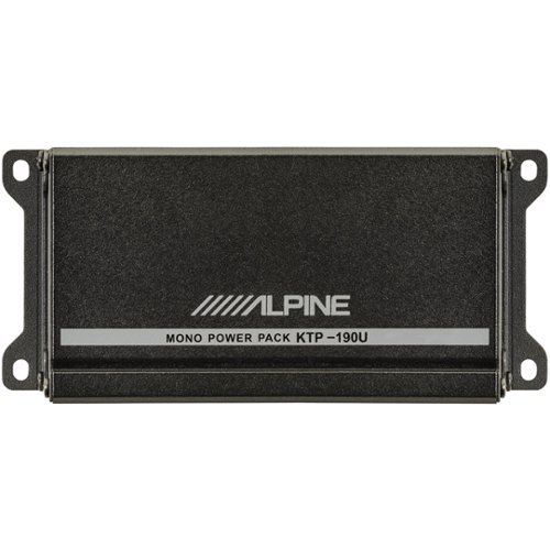  Alpine - Class D Digital Mono Amplifier with Low-Pass Crossover - Black