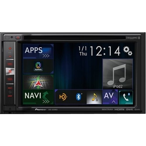  Pioneer - 6.2&quot; - Apple CarPlay™ - Built-in Navigation - Bluetooth - In-Dash CD/DVD/DM Receiver - Black