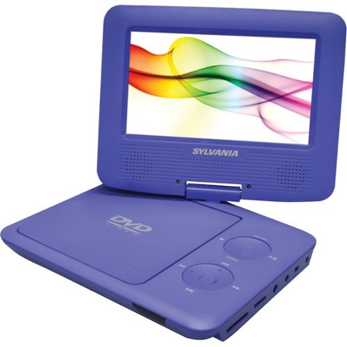 Sylvania - 7" Portable DVD Player - Purple-Front_Standard 