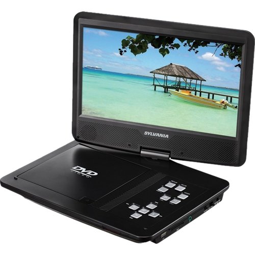 Sylvania - 10" Portable DVD Player - Black-Front_Standard 