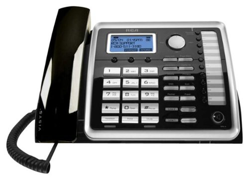  RCA - RCA-25260 ViSYS Expandable Corded Speakerphone with Call-Waiting Caller ID - Black