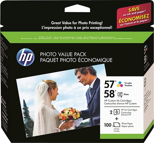 HP - 57/58 Photo Inkjet Cartridge Combo Pack - Cyan/Magenta/Yellow-Front_Standard 