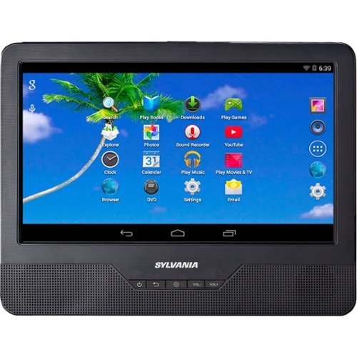 Sylvania - 9" - Tablet - 8 GB - With DVD Player - black-Front_Standard 