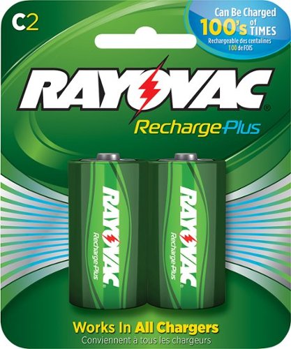  Rayovac - Recharge Plus Rechargeable C Batteries (2-Pack)