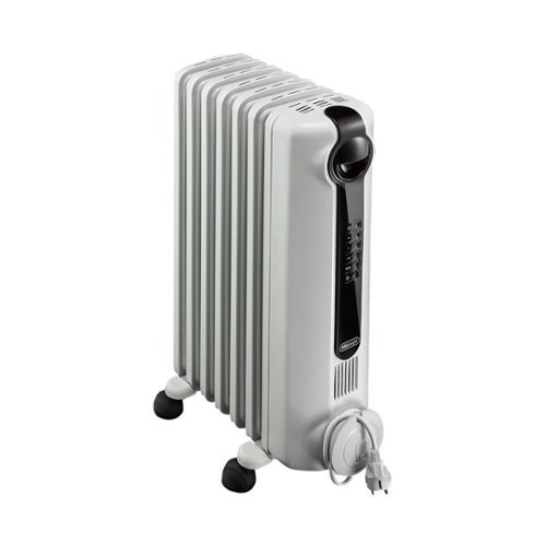  DeLonghi - RadiaS Eco Electric Oil Radiator Heater - Gray