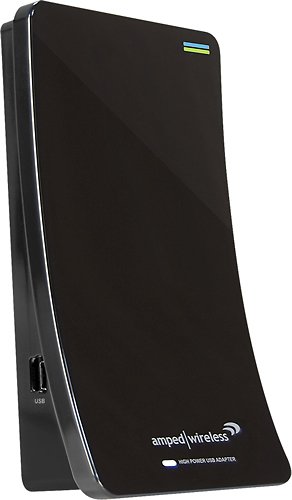  Amped Wireless - High Power Wireless-N Dual-Band Directional USB Adapter - Black
