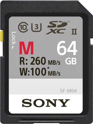 Sony - SF-M Series 64GB SDXC UHS-II Memory Card