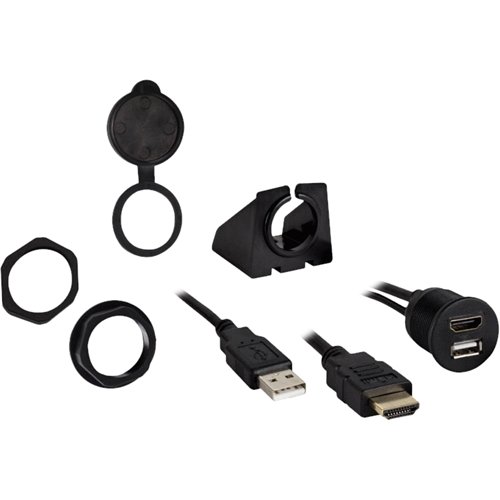 Install Bay - HDMI/USB Pass Through Extension - Black
