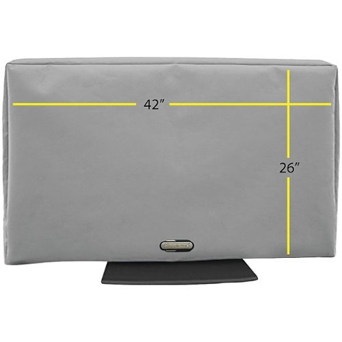 Solaire - Outdoor TV Cover for Most Flat-Panel TVs up to 42" - Gray