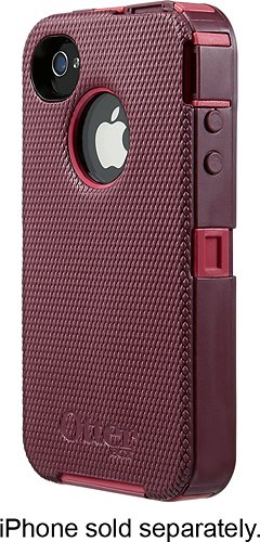  OtterBox - Defender Series Case for Apple® iPhone® 4 and 4S - Pink/Plum