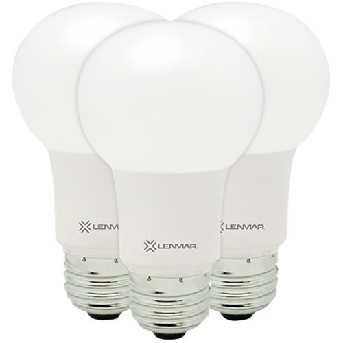  Lenmar - 800-Lumen, 9W Dimmable A19 LED Light Bulb, 60W Equivalent (3-Pack)