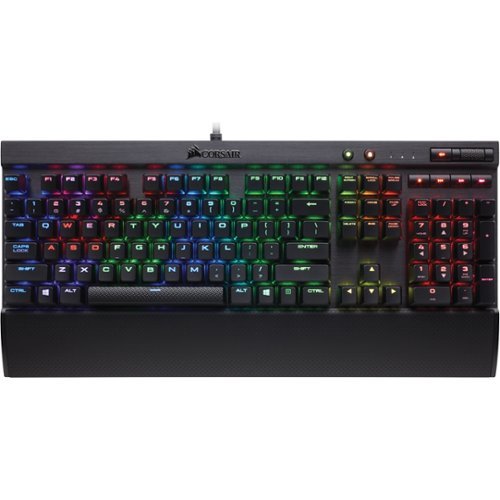  CORSAIR - RAPIDFIRE K70 Wired Gaming Mechanical Cherry MX Speed Switch Keyboard with RGB Backlighting