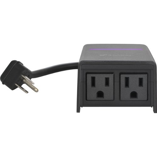  iDevices - Plug-In 1200W Smart Outdoor Switch Wi-Fi - Black