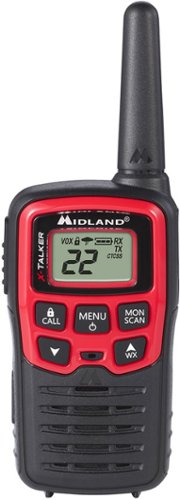 Midland Pair of T31 FRS Radios - 26 Miles - Black/Red WORLDWIDE DELIVERY