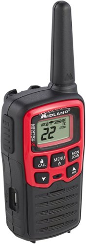 Midland Pair of T31 FRS Radios - 26 Miles - Black/Red GLOBAL SHIPPING