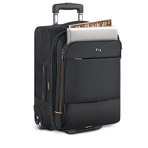 Solo New York Urban Rolling Overnighter Laptop Case - Black/Orange WHERE TO BUY