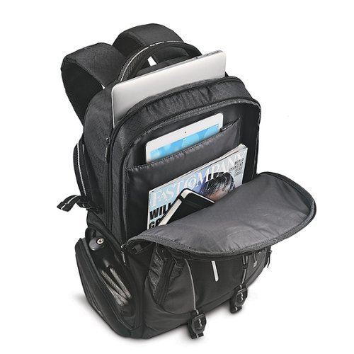 Solo New York Rival Backpack for 17.3 Laptop - Black/Gray GLOBAL SHIPPING