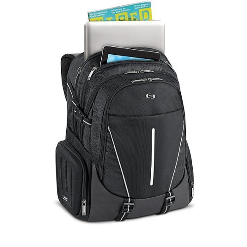 Solo New York Rival Backpack for 17.3 Laptop - Black/Gray WORLDWIDE DELIVERY