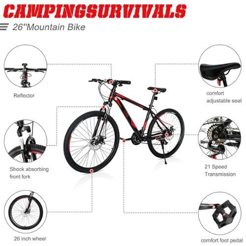 Winado 21 Speeds MTB 26