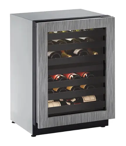 Front. U-Line - Wine Captain 43-Bottle Built-In Wine Cooler - Custom Panel Ready.