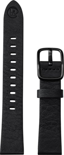 b&nd - MODE Leather 18mm Watch Band for Android Wear - Black-Angle_Standard
