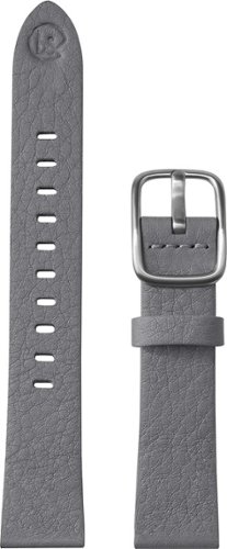 b&nd - MODE Leather 18mm Watch Band for Android Wear - Gray-Angle_Standard