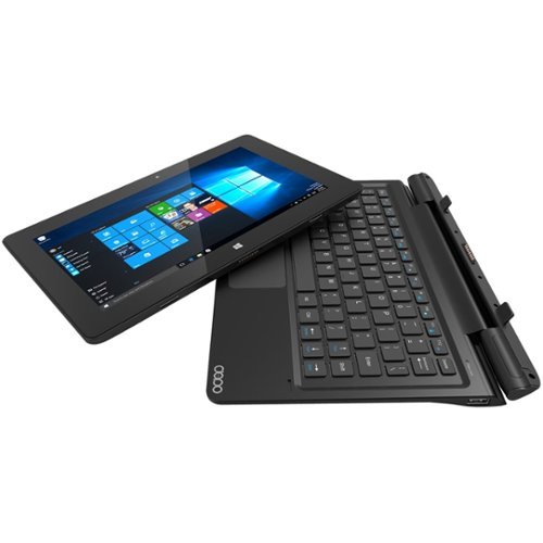  DOPO - 2-in-1 10.1&quot; Touch-Screen Laptop - Intel Atom - 2GB Memory - 32GB Solid State Drive - Black